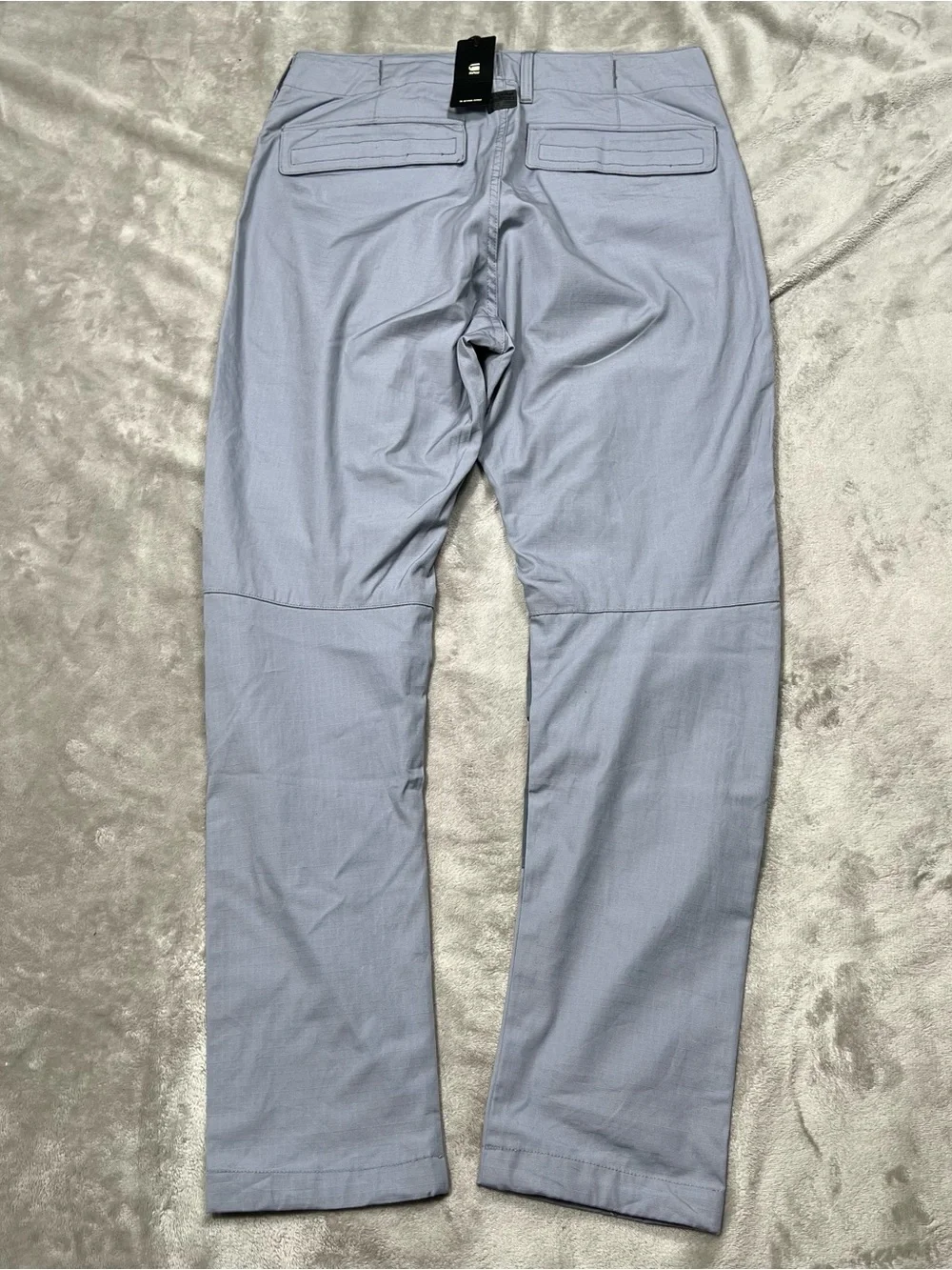 G Star Raw 3D Tapered Cargo Pants Mens 32x30 Gray Contrast Double Knee Ripstop